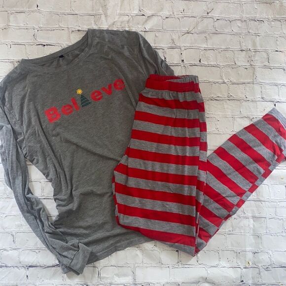 Believe Christmas PJ set  - Picture 1 of 3